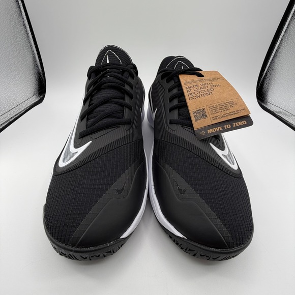 Nike‎ Precision VII Basketball Shoes Mens 10.5 Black White Grey FN4322-005 NEW main image 10